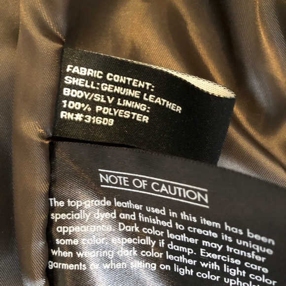 JoS A BANK … mens leather coat NWOT - Picture 9 of 16